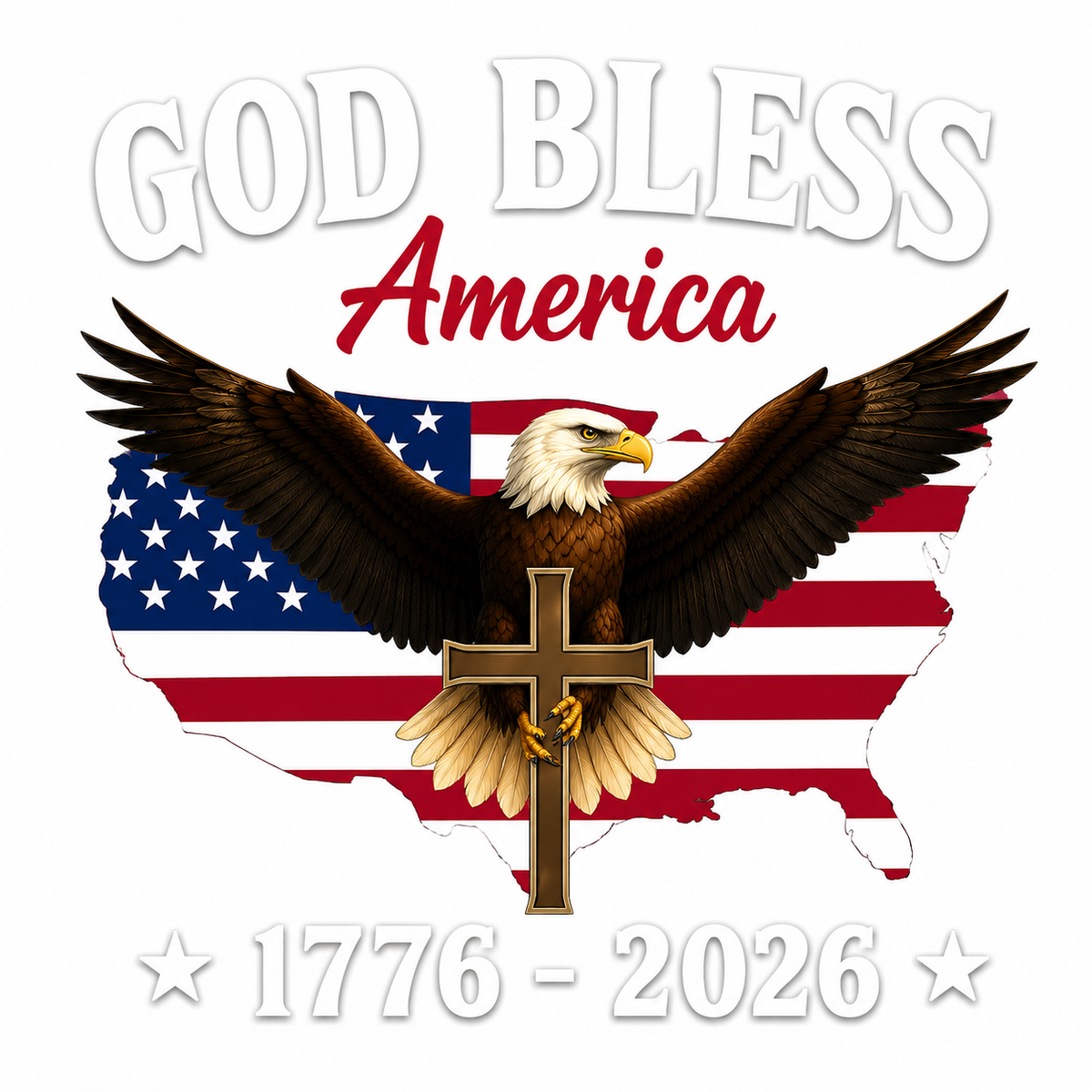 United States 250th Anniversary - Patriotic Flag Decal Sticker