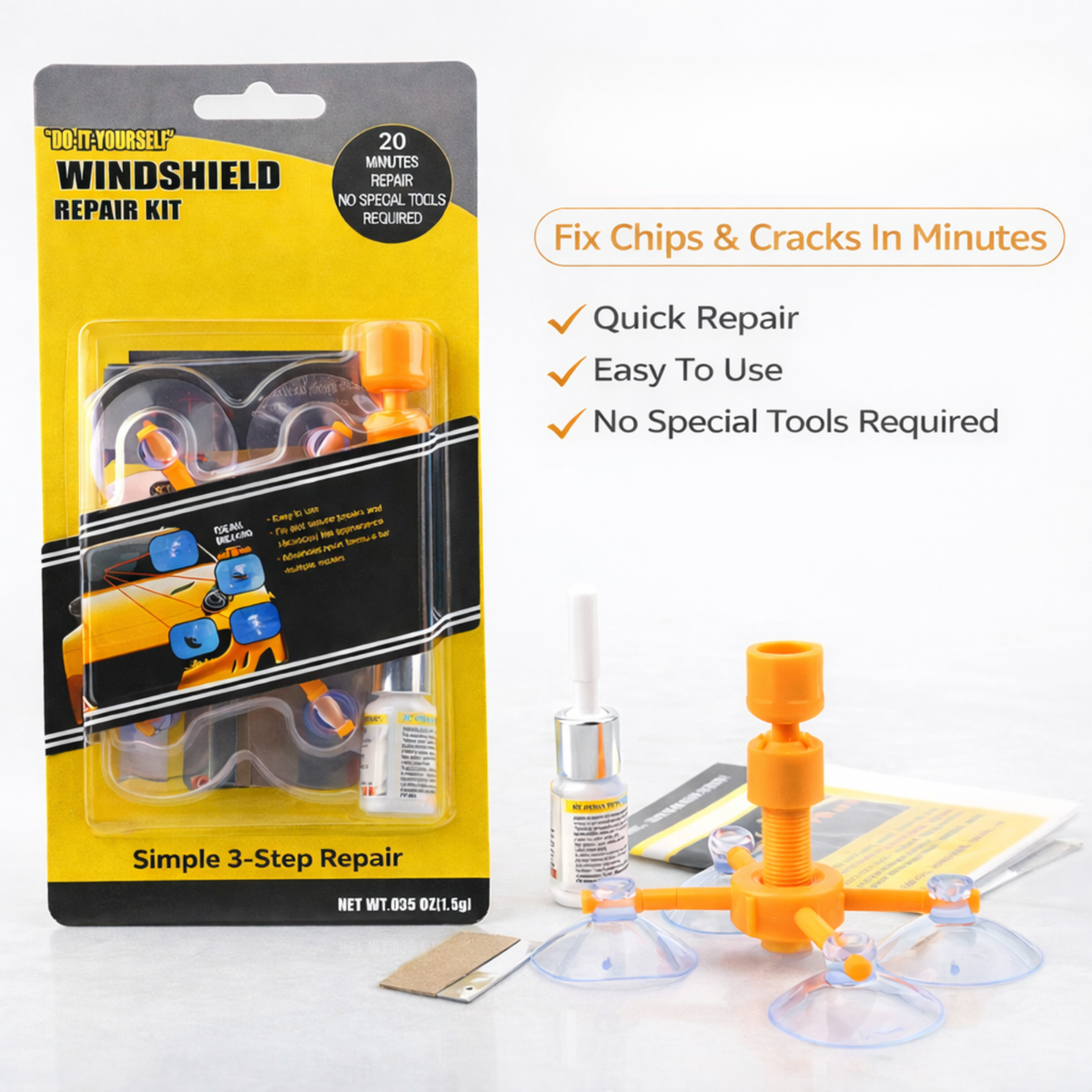 Windshield Crack Repair Kit