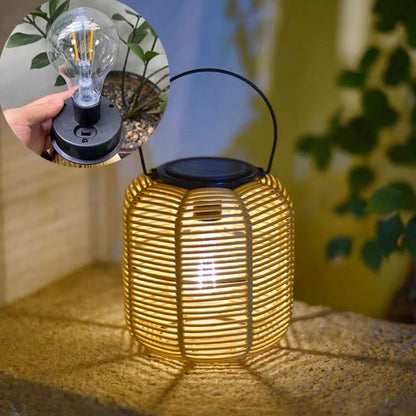 🌍Earth Day Solar Sale🌍 Kaliiqo™ Solar Powered Rattan Lanterns
